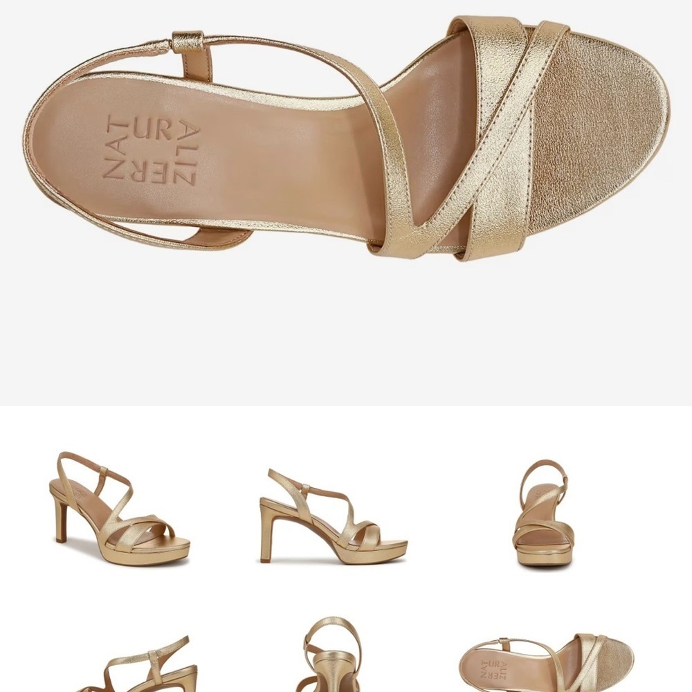 Naturalized Abby Gold Platform Sandal - Picture 4 of 9